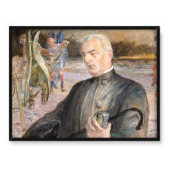 Jacek Malczewski Portret wielebnego Jana Jasiaka 40×30