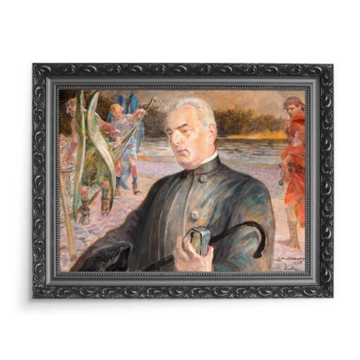 Jacek Malczewski Portret wielebnego Jana Jasiaka 70x50 wydruk na płótnie CANVAS