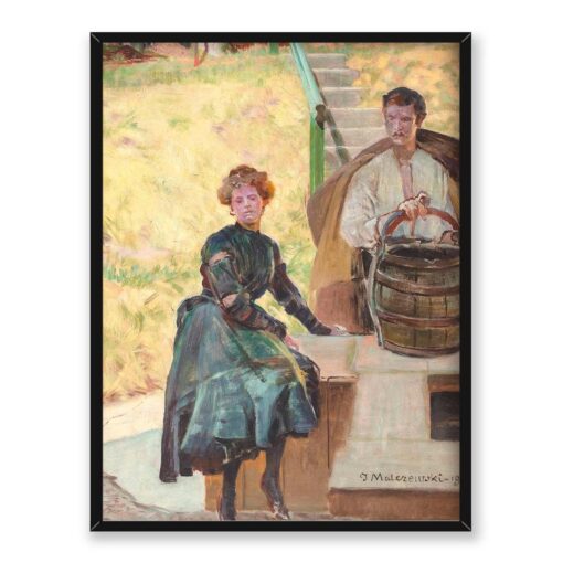 Jacek Malczewski Przy studni 30x40