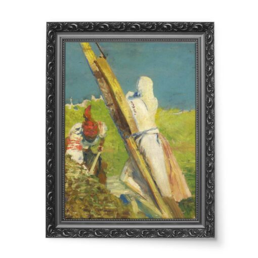 Jacek Malczewski Przy żurawiu 50x70 wydruk na płótnie CANVAS