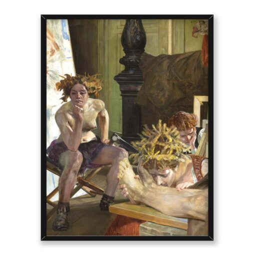 Jacek Malczewski Śmierć artysty 30x40