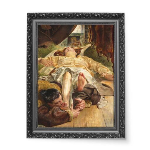 Jacek Malczewski Śmierć artysty 50x70 wydruk na płótnie CANVAS