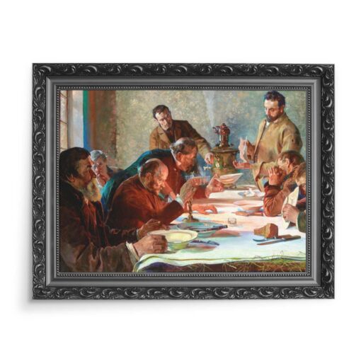 Jacek Malczewski Wigilia na Syberii 70x50 wydruk na płótnie CANVAS