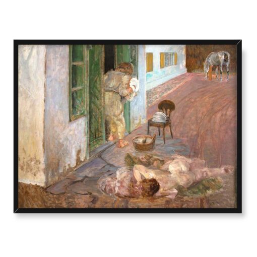 Jacek Malczewski Zmywanie naczyń 40x30 w RAMIE