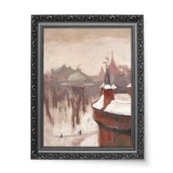 Jan Stanisławski Barbakan w Krakowie 50x70 wydruk na płótnie CANVAS
