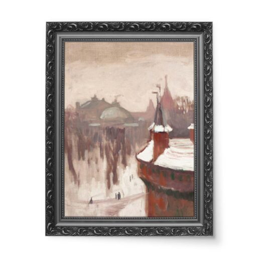 Jan Stanisławski Barbakan w Krakowie 50x70 wydruk na płótnie CANVAS