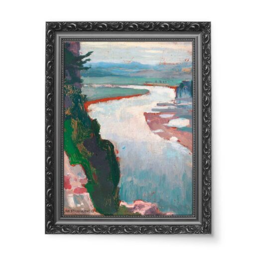 Jan Stanisławski Wisła pod Tyńcem 50x70 wydruk na płótnie CANVAS