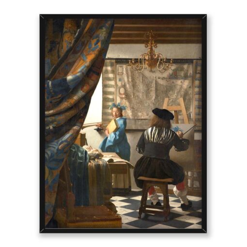 Jan Vermeer Alegoria malarstwa 30x40