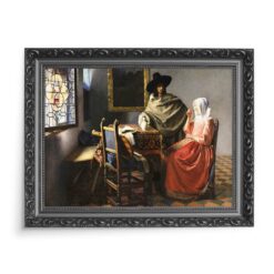 Jan Vermeer Kieliszek wina 70x50 wydruk na płótnie CANVAS