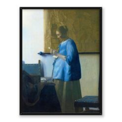 Jan Vermeer Kobieta w błękitnej sukni 30x40
