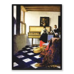 Jan Vermeer Lekcja muzyki 30x40