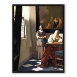 Jan Vermeer Pisząca list 30x40