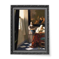 Jan Vermeer Pisząca list 50x70 wydruk na płótnie CANVAS