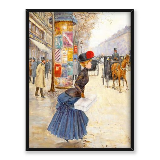 Jean Beraud Młoda kobieta Paryż 30x40