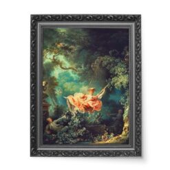 Jean-Honore Fragonard Huśtawka Les Hasards heureux de lescarpolette 50×70 wydruk na płótnie CANVAS