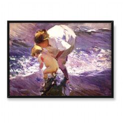 Joaquín Sorolla Bastida Kąpiel na plaży 70×50