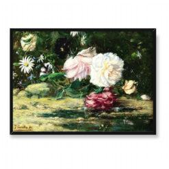 Joaquín Sorolla Bastida Kwiaty na wodzie 70×50