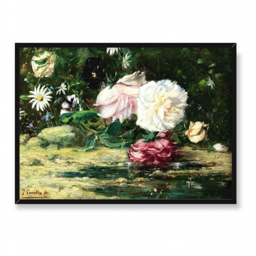 Joaquín Sorolla Bastida Kwiaty na wodzie 70x50