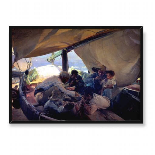 Joaquín Sorolla Bastida Lunch na łodzi 70x50