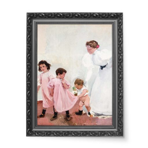 Joaquin Sorolla Bastida Moja żona i dzieci 50x70 wydruk na płótnie CANVAS