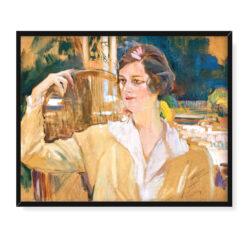 Joaquin Sorolla Bastida Portret pani Perez de Ayala 50×40