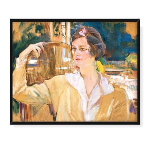 Joaquin Sorolla Bastida Portret pani Perez de Ayala 50x40 w RAMIE