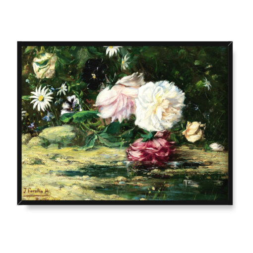 Joaquin Sorolla Kwiaty na wodzie 40x30