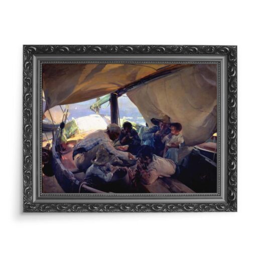 Joaquin Sorolla Lunch na łodzi 70x50 wydruk na płótnie CANVAS