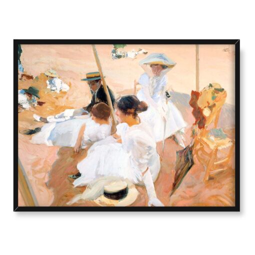 Joaquin Sorolla Na plaży 40x30