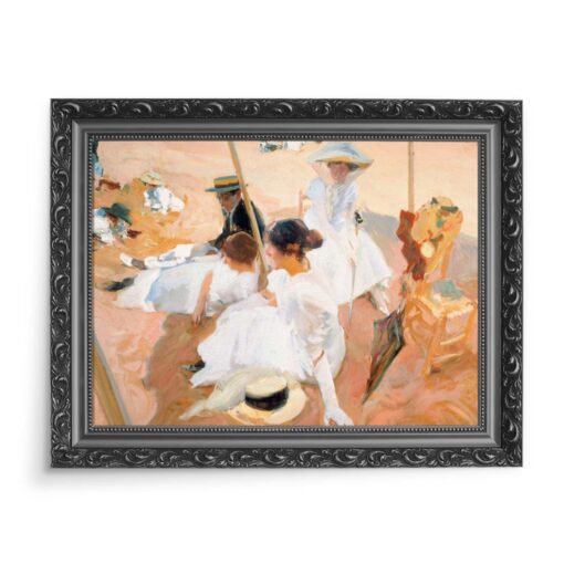 Joaquin Sorolla Na plaży 70x50 wydruk na płótnie CANVAS
