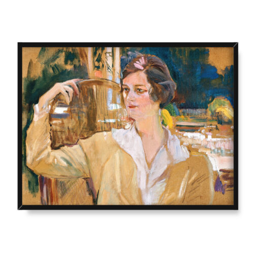 Joaquin Sorolla Portret pani Perez de Ayala 40x30