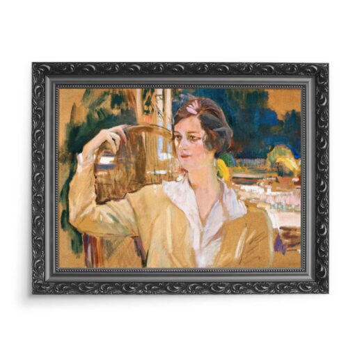 Joaquin Sorolla Portret pani Perez de Ayala 70x50 wydruk na płótnie CANVAS