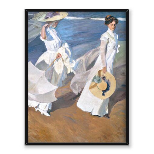Joaquin Sorolla Spacer wzdłuż brzegu 30x40