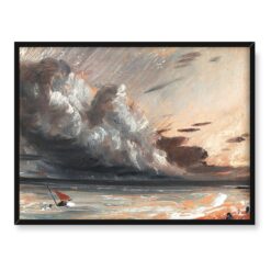 John Constable Łódka i pochmurne niebo 40x30