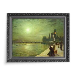 John Grimshaw Tamiza Westminster Londyn 70x50 wydruk na płótnie CANVAS