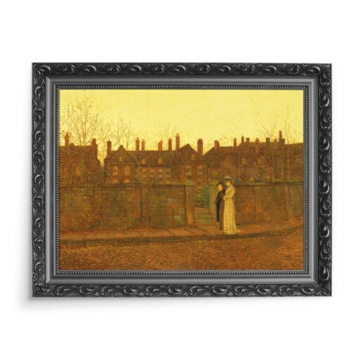 John Grimshaw Złoty zmierzch 70x50 wydruk na płótnie CANVAS