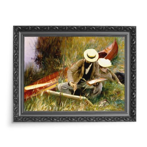 John Singer Sargent Badanie poza pomieszczeniami 70x50 wydruk na płótnie CANVAS