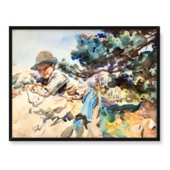 John Singer Sargent Chłopiec na skałach 40x30