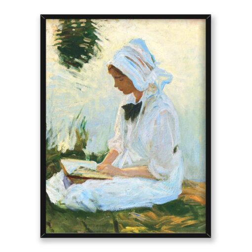 John Singer Sargent Dziewczyna czytająca przy strumyku 30x40