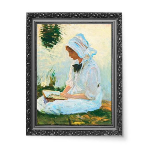 John Singer Sargent Dziewczyna czytająca przy strumyku 50x70 wydruk na płótnie CANVAS