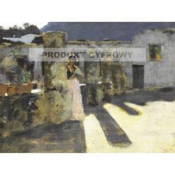 John Singer Sargent Dziewczyna na dachu Capri — produkt cyfrowy do pobrania