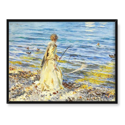 John Singer Sargent Dziewczyna z wędką 40x30