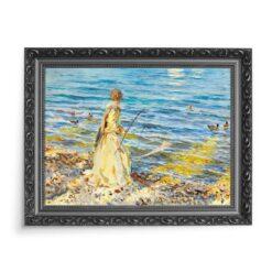 John Singer Sargent Dziewczyna z wędką 70×50 wydruk na płótnie CANVAS