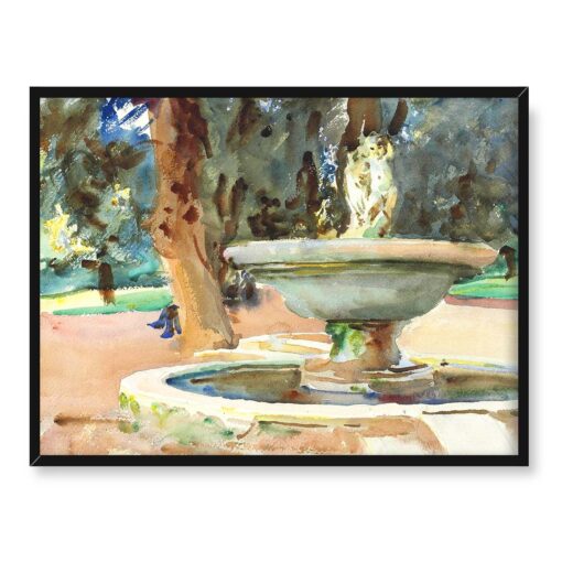 John Singer Sargent Fontanna Rzym 40x30
