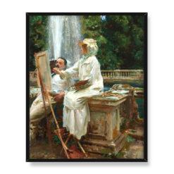 John Singer Sargent Fontanna Villa Torlonia Frascati Włochy 40×50