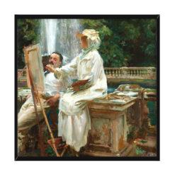 John Singer Sargent Fontanna Villa Torlonia Frascati Włochy 50×50