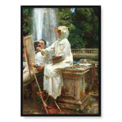 John Singer Sargent Fontanna Villa Torlonia Frascati Włochy 50×70