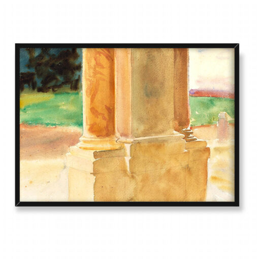 John Singer Sargent Frascati studium architektoniczne 70x50