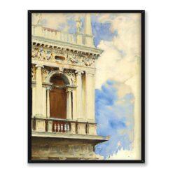 John Singer Sargent Kącik biblioteki w Wenecji 30×40