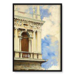 John Singer Sargent Kącik biblioteki w Wenecji 50×70